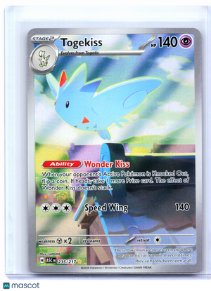 2026 Pokemon—Togekiss #235/217 Ascended Heroes—Illustration Rare Holo