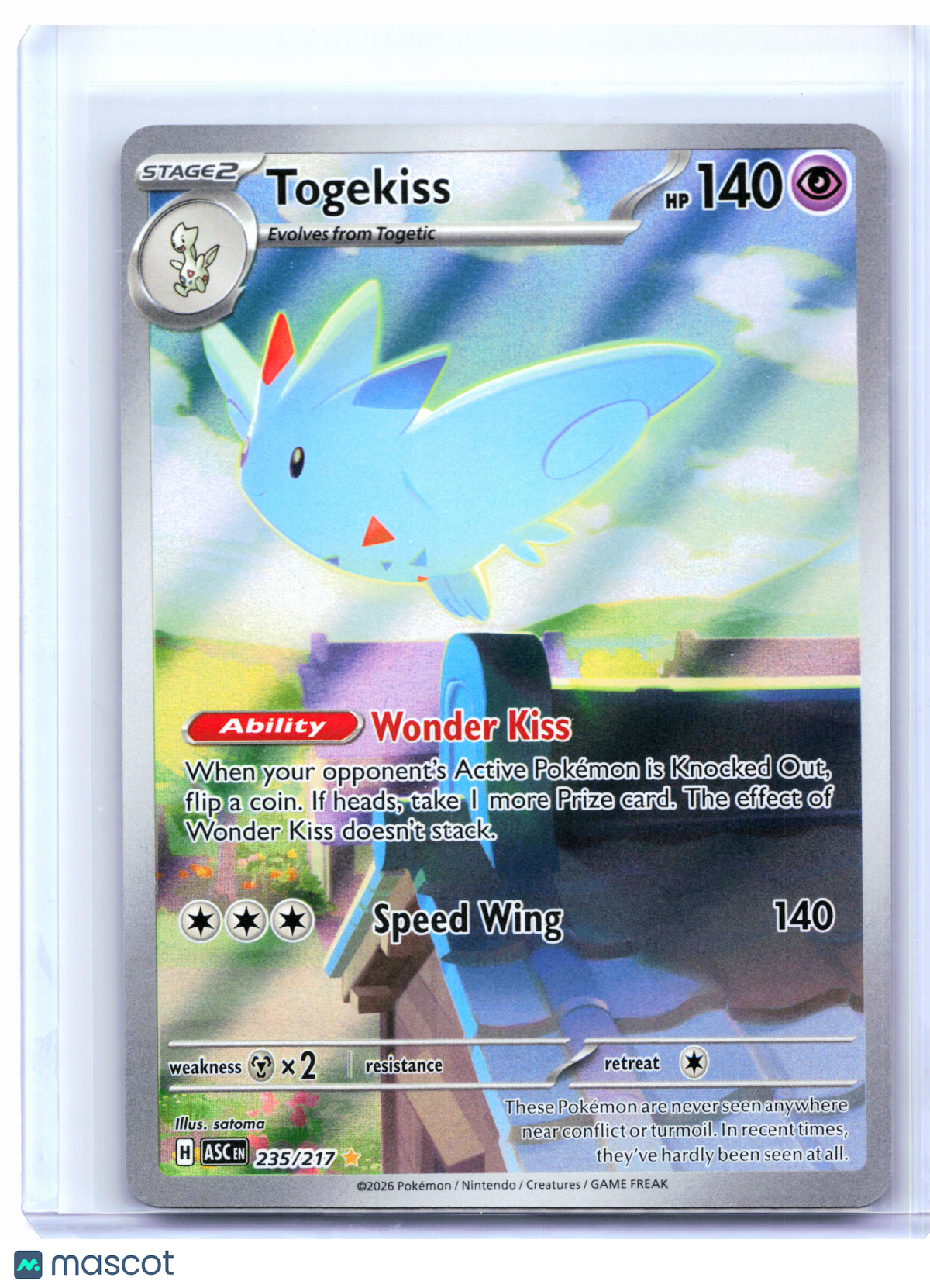 2026 Pokemon—Togekiss #235/217 Ascended Heroes—Illustration Rare Holo