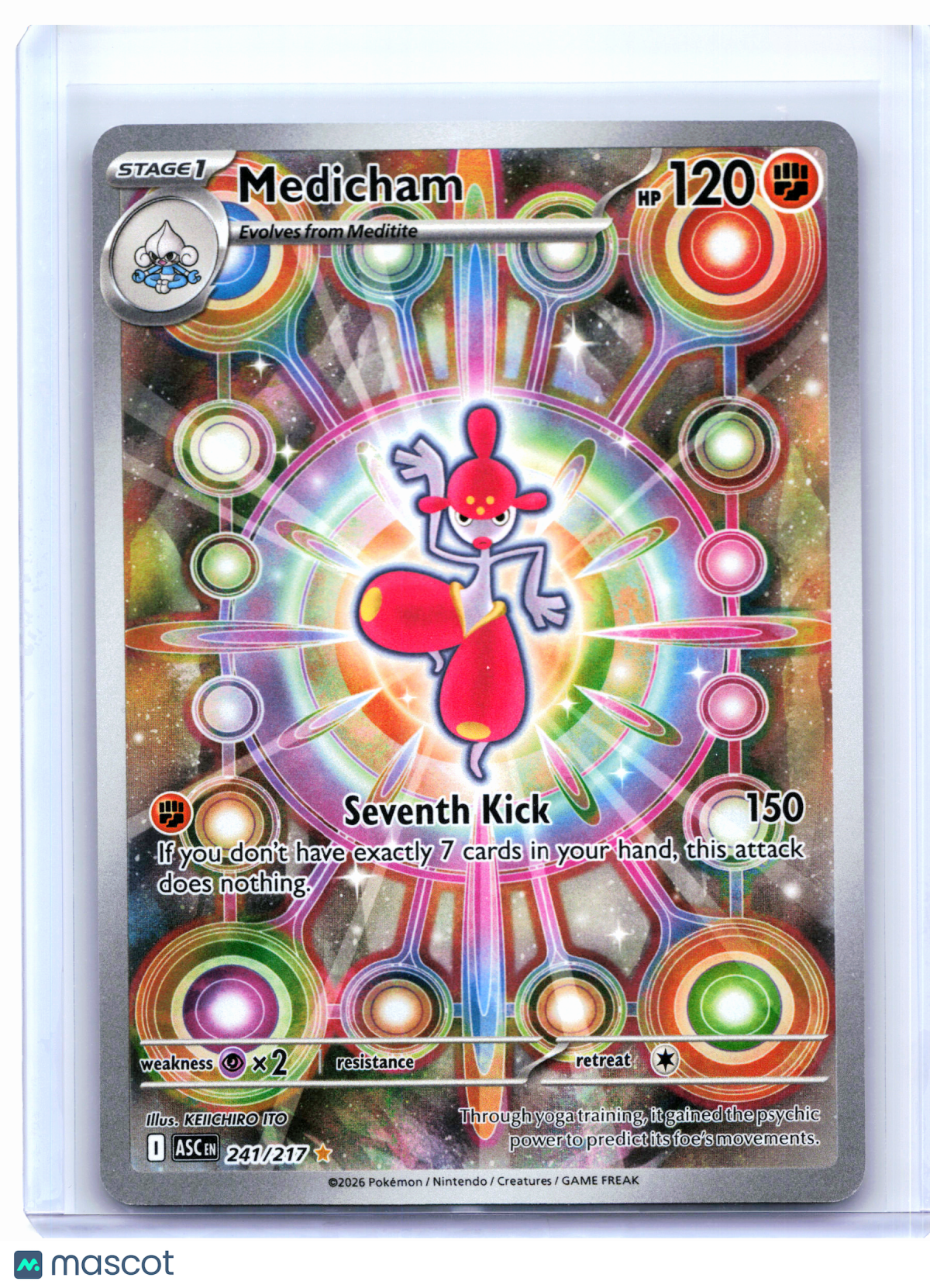 2026 Pokemon—Medicham #241/217 Ascended Heroes—Illustration Rare Holo