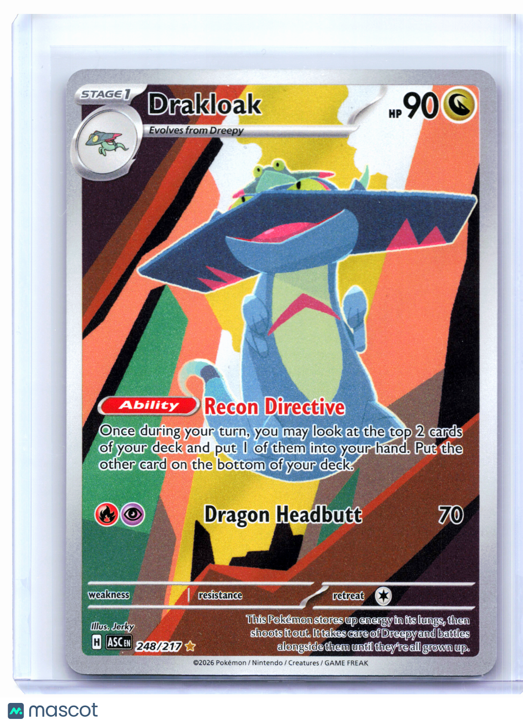 2026 Pokemon—Drakloak #248/217 Ascended Heroes—Illustration Rare Holo