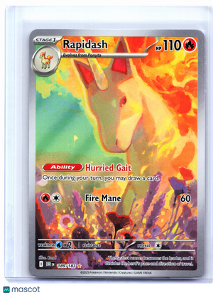 2025 Pokemon—Rapidash #189/182 Destined Rivals—Illustration Rare Holo