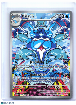 2023 Pokemon—Palafin #200/197 Obsidian Flames—Illustration Rare Holo
