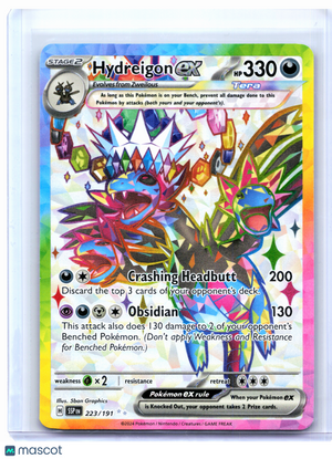 2024 Pokemon—Hydreigon ex #223/191 Surging Sparks—Ultra Rare Holo