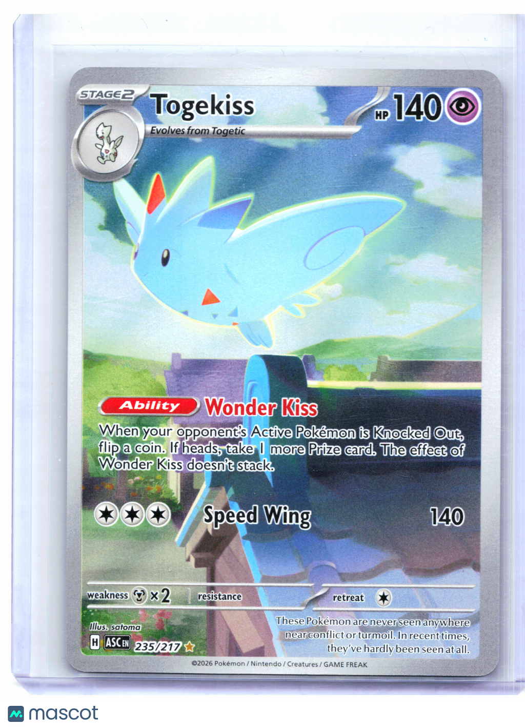 2026 Pokemon—Togekiss #235/217 Ascended Heroes—Illustration Rare Holo
