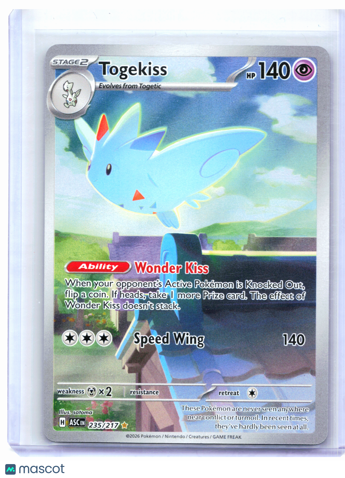 2026 Pokemon—Togekiss #235/217 Ascended Heroes—Illustration Rare Holo