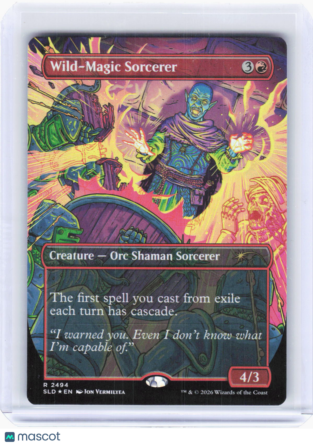 2026 Magic: The Gathering—Wild-Magic Sorcerer #2494 SLD—Rare Foil