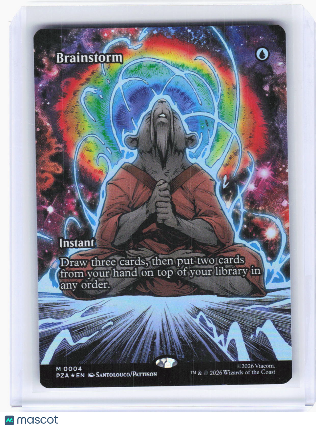 2026 Magic: The Gathering—Brainstorm (Bordeless) #0004 PZA—Mythic Foil