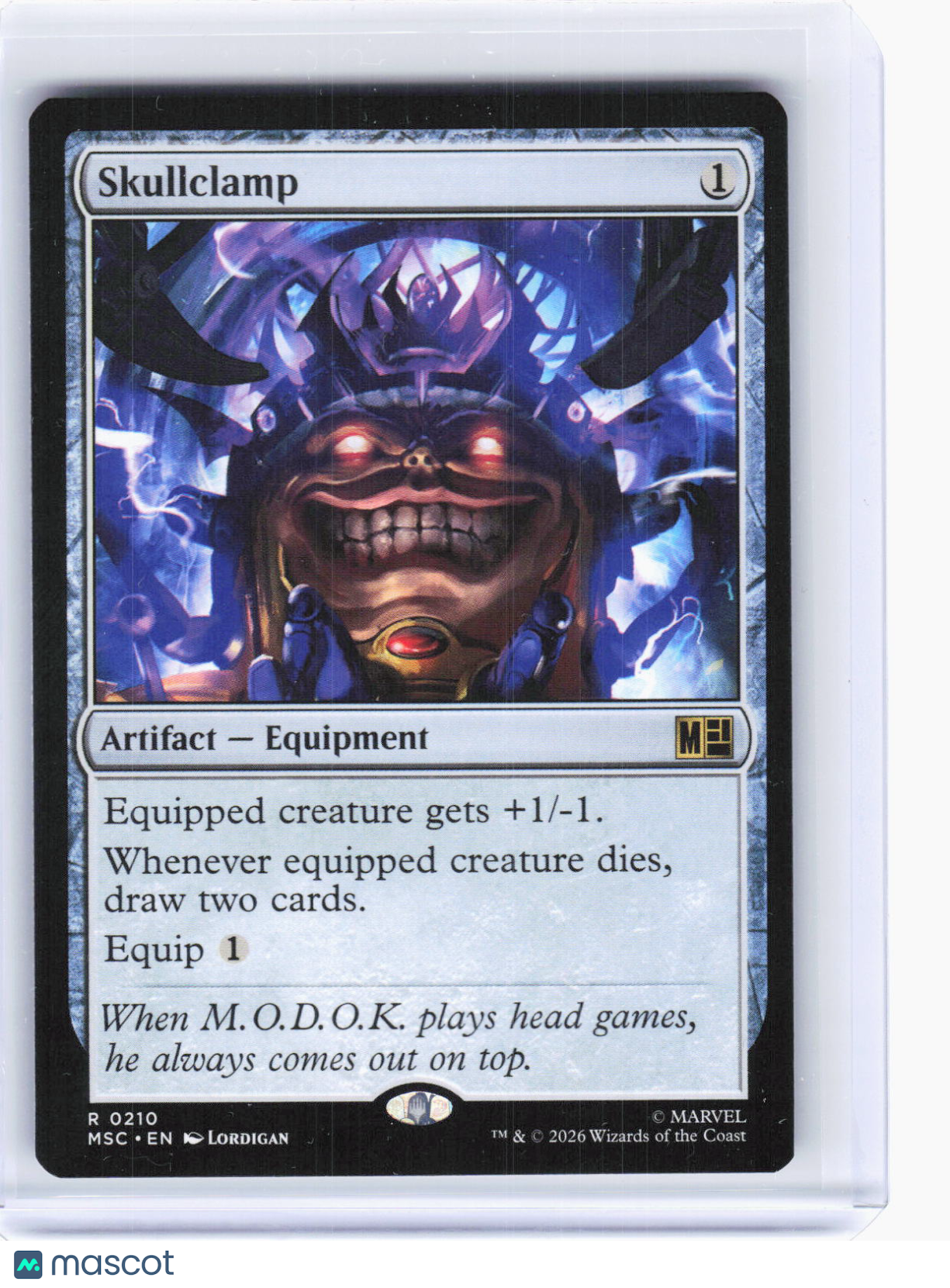 2026 Magic: The Gathering—Skullclamp #0210 Marvel Super Heroes—Rare Non-foil