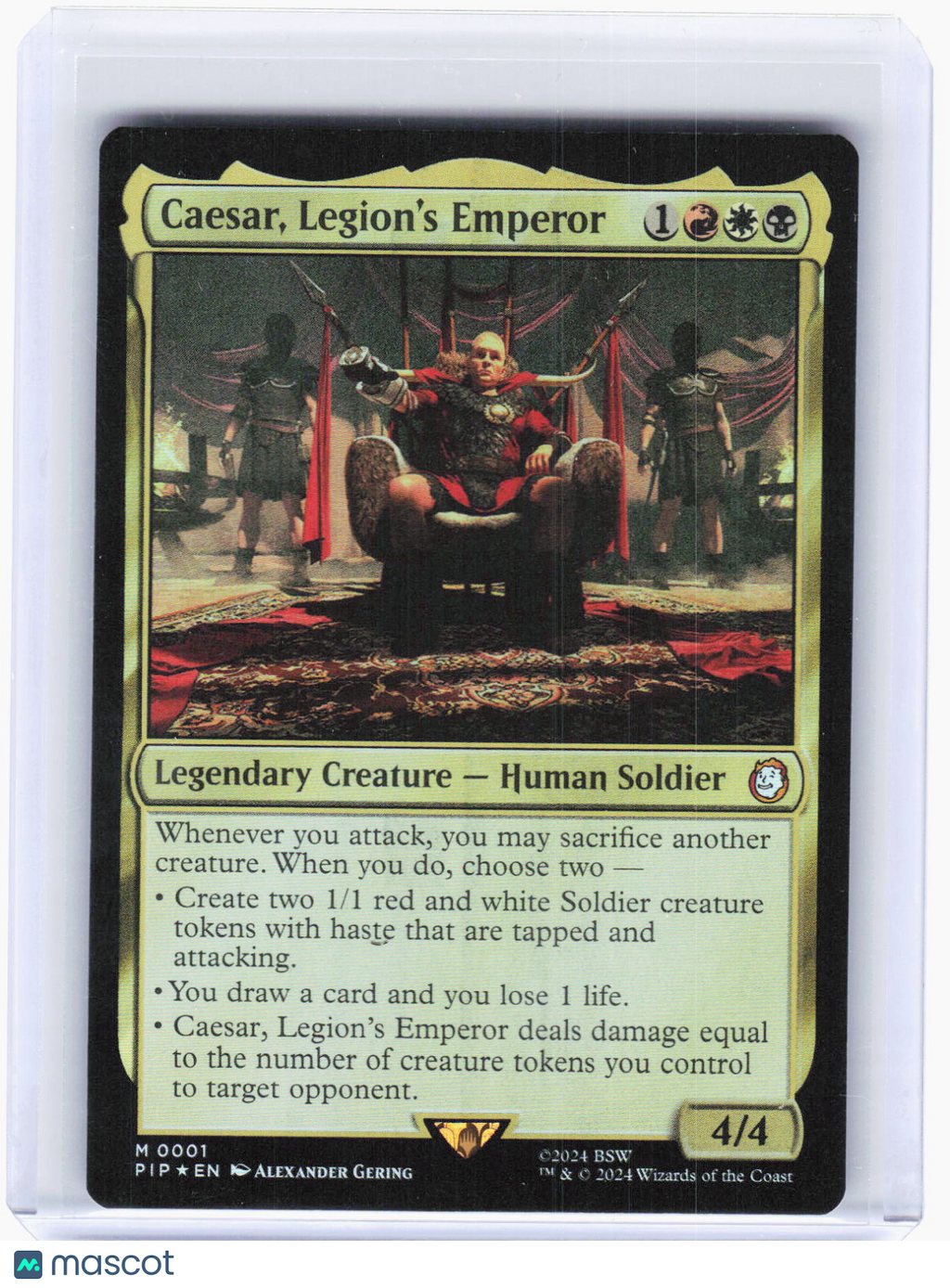 2024 Magic: The Gathering—Caesar, Legion's Emperor #001 PIP—Mythic Foil