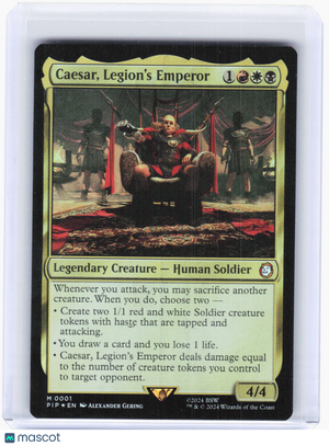 2024 Magic: The Gathering—Caesar, Legion's Emperor #001 PIP—Mythic Foil