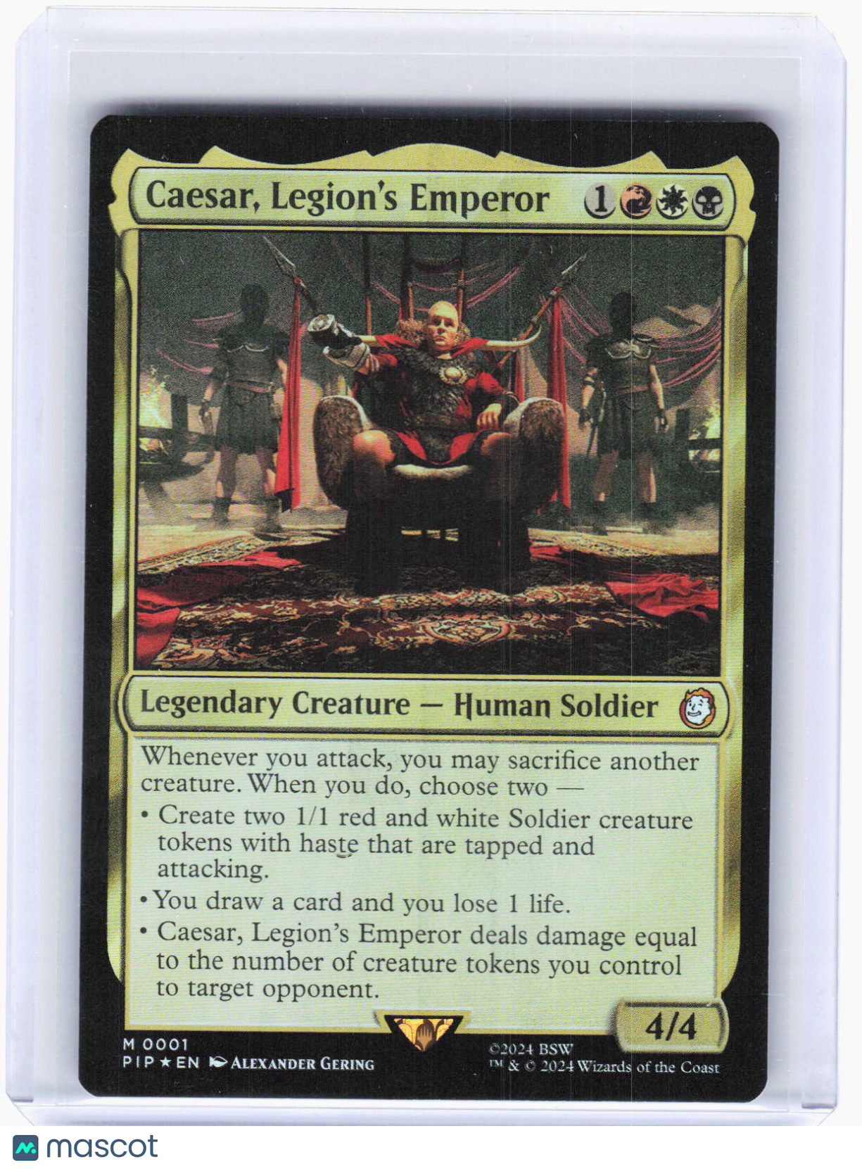 2024 Magic: The Gathering—Caesar, Legion's Emperor #001 PIP—Mythic Foil