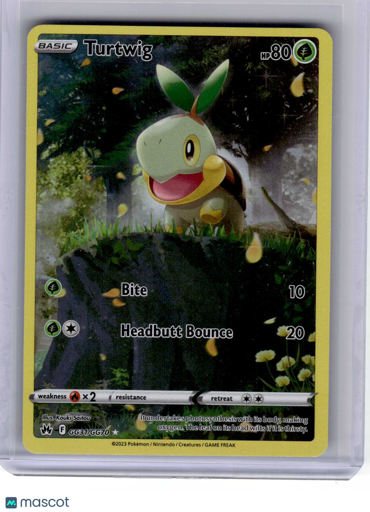 2023 Pokemon—Turtwig #GG31 Crown Zenith: Galarian Gallery—Rare Holo [LP]
