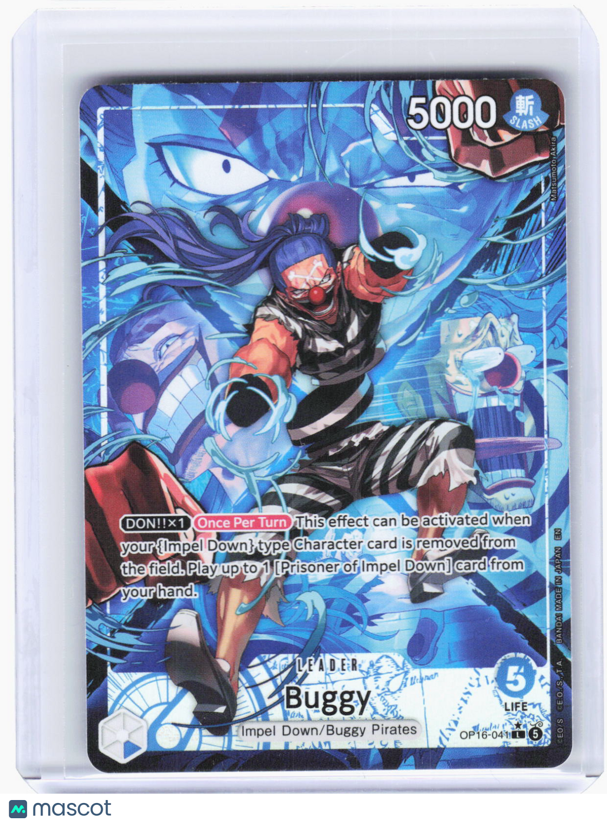 2024 One Piece Card Game—Buggy (Alternate Art) #OP16-041 —Leader Foil