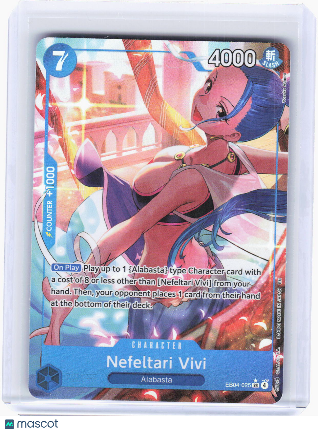 2024 One Piece Card Game—Nefeltari Vivi (Alt Art) #EB04-025 —SR Foil