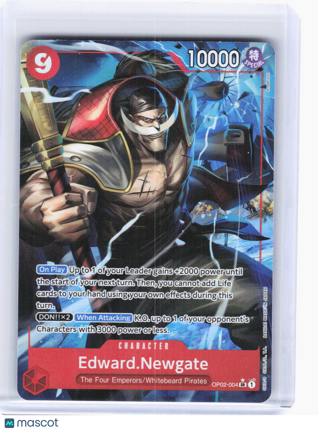 2022 One Piece CCG—Edward.Newgate (Alternate Art) #OP02-004 PRB-01—SR Foil
