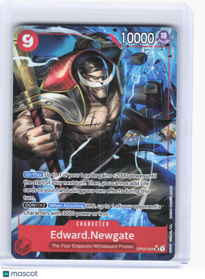 2022 One Piece CCG—Edward.Newgate (Alternate Art) #OP02-004 PRB-01—SR Foil