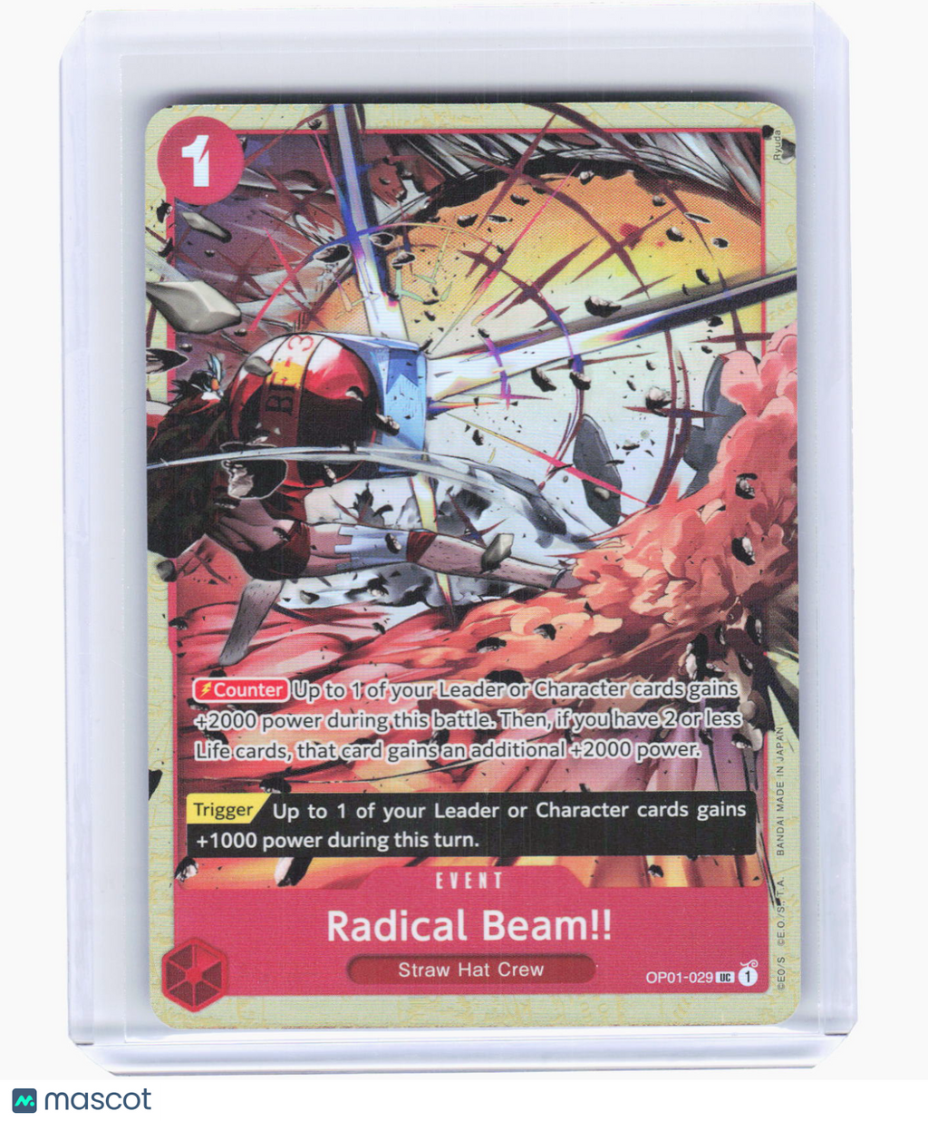 2022 One Piece Card Game—Radical Beam!! (Premium collection) #OP01-029 OP-PR —UC