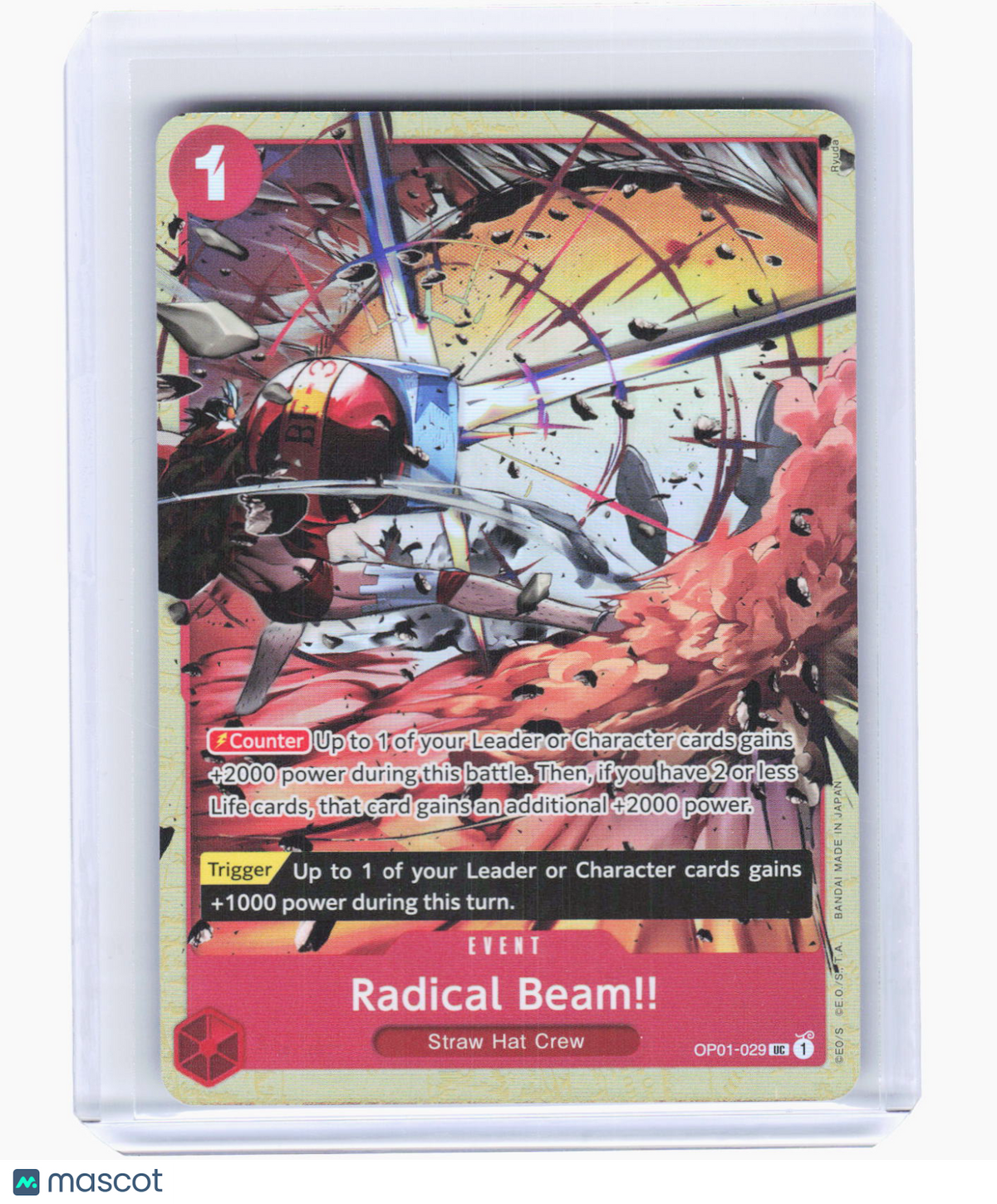 2022 One Piece Card Game—Radical Beam!! (Premium collection) #OP01-029 OP-PR —UC