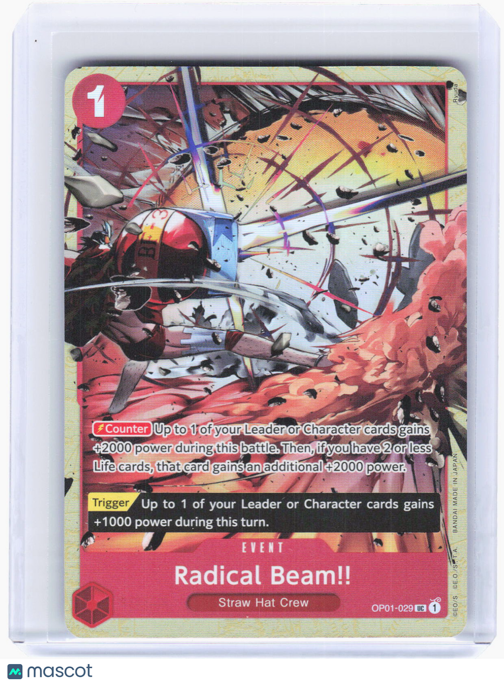 2022 One Piece Card Game—Radical Beam!! (Premium collection) #OP01-029 OP-PR —UC