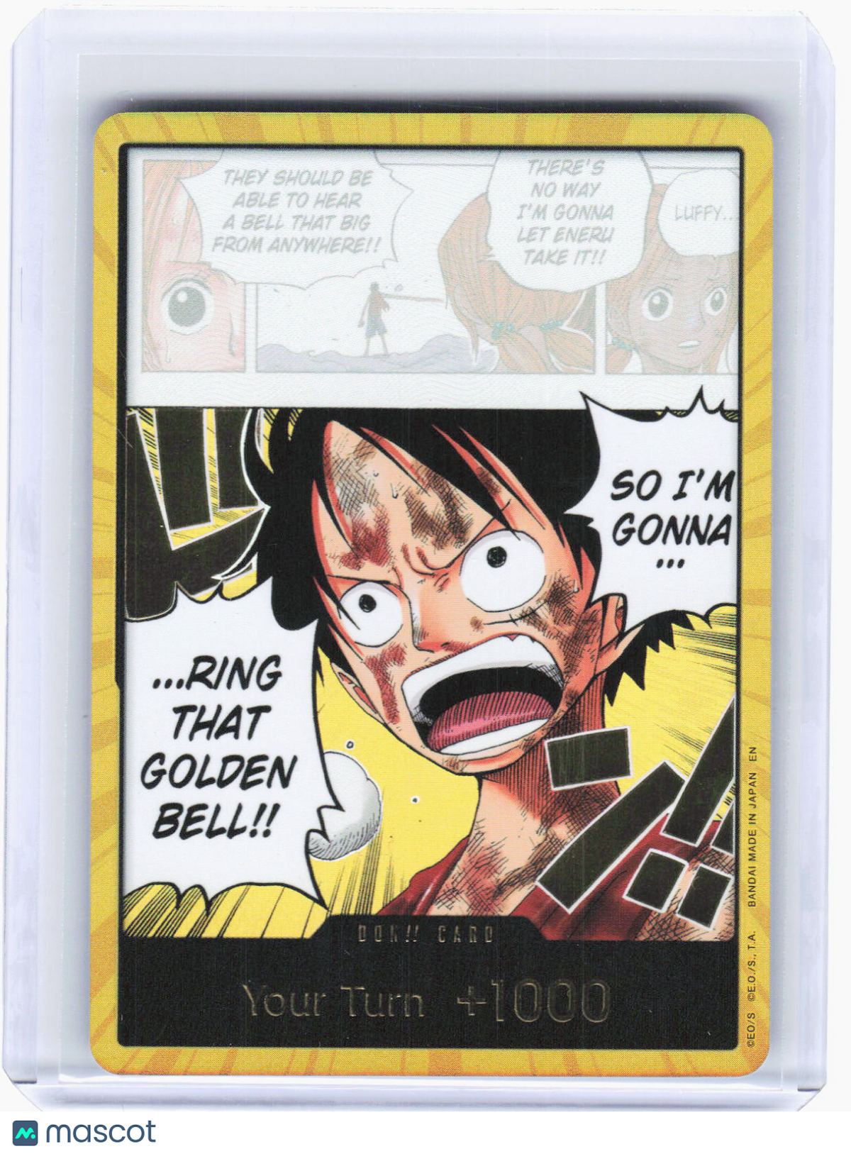 2022 One Piece Card Game—DON!! Card (Luffy) (Gold) Adventure on Kami's Island—