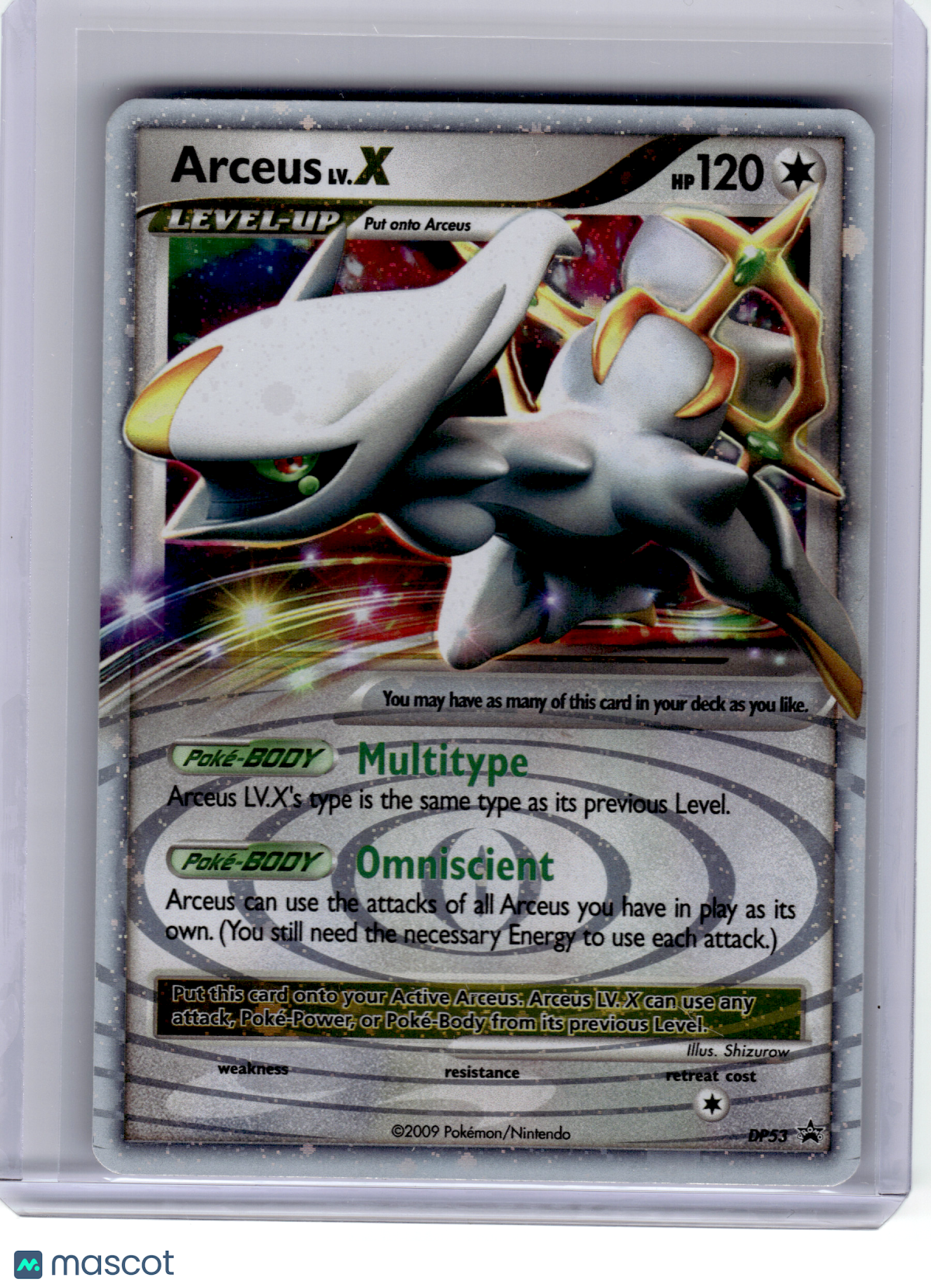 Pokemon—Arceus LV.X #DP53 Diamond & Pearl—Black Star Promo [Moderately Played]