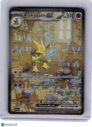 2023 Pokemon—Alakazam EX #201 Scarlet & Violet 151—Special Illustration Rare