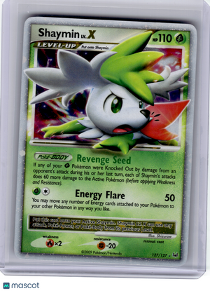 2009 Pokemon—Shaymin LV.X #127 Platinum—Rare Holo [Lightly Played]