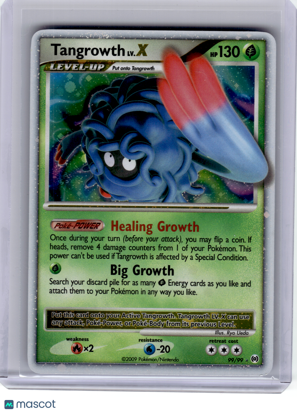 2009 Pokemon—Tangrowth LV.X #99 Arceus—Rare Holo [Lightly Played]