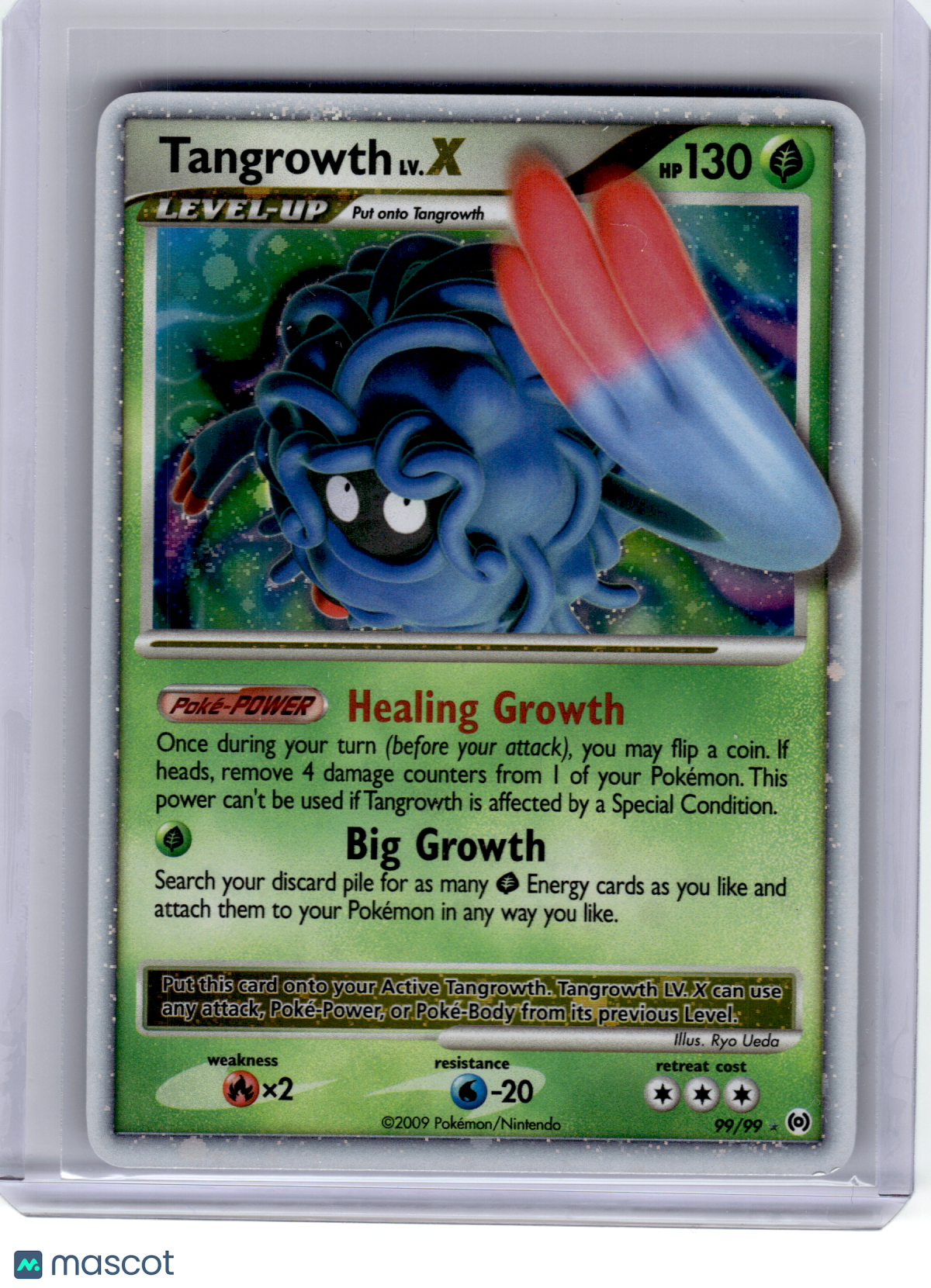 2009 Pokemon—Tangrowth LV.X #99 Arceus—Rare Holo [Lightly Played]