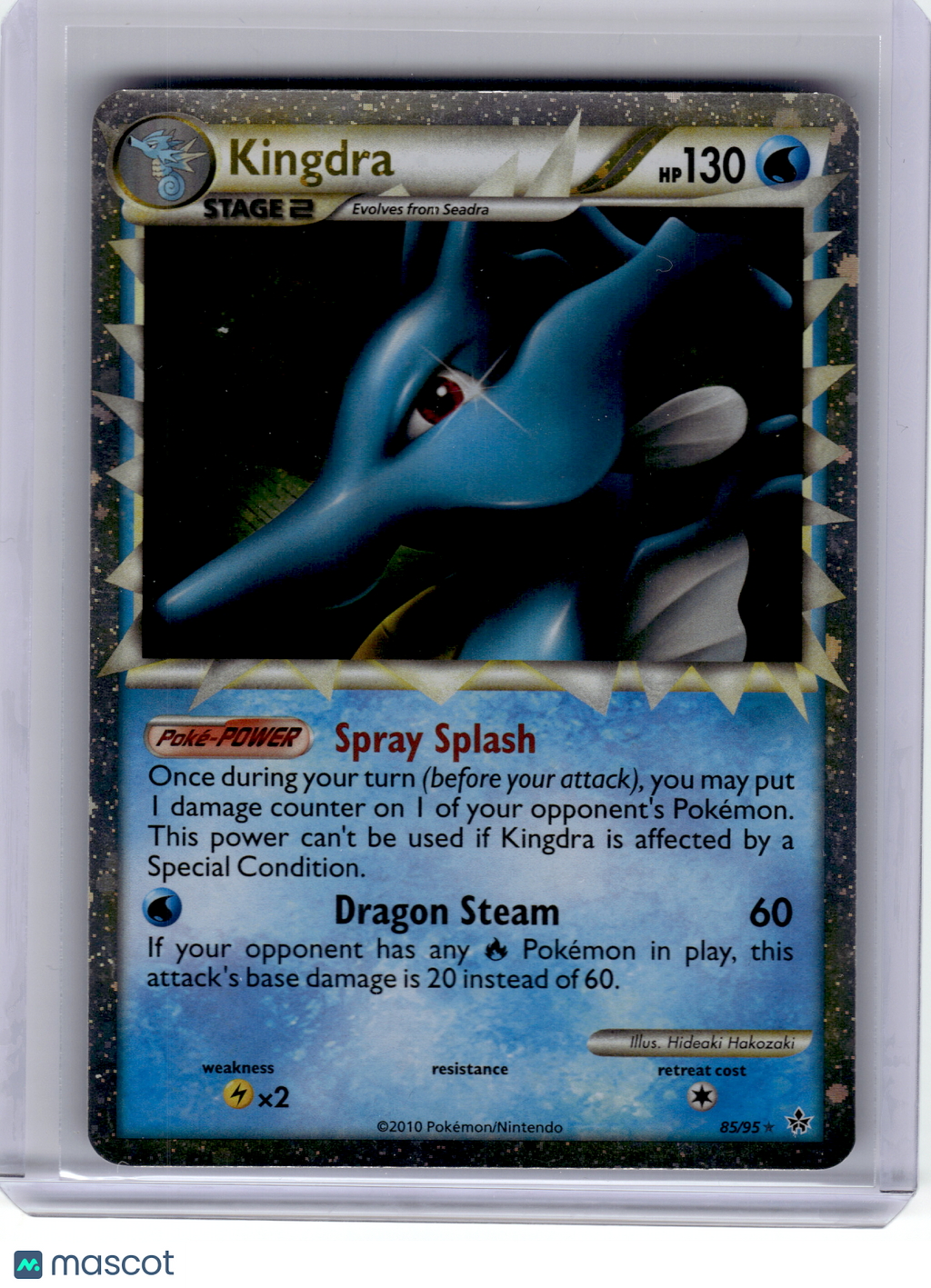 2010 Pokemon—Kingdra #85 Unleashed—Ultra Rare Holo [Heavily Played]