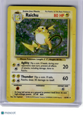 1999 Pokemon—Raichu #14 Base Set—Rare Holo [Damaged]