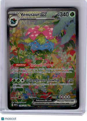 2023 Pokemon—Venusaur EX #198 Scarlet & Violet 151—Special Illustration Rare