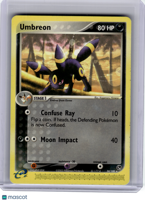 2003 Pokemon—Umbreon #24 EX Sandstorm—Rare Holo [Moderately Played]