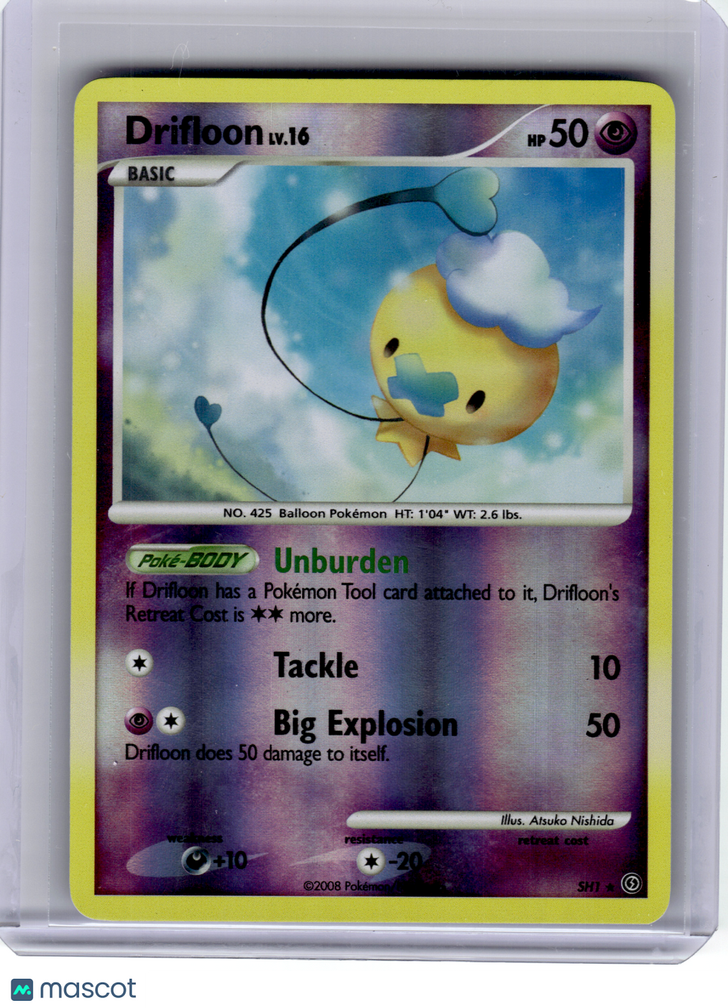 2008 Pokemon—Drifloon #SH1 Stormfront—Rare Reverse Holo [Lightly Played]