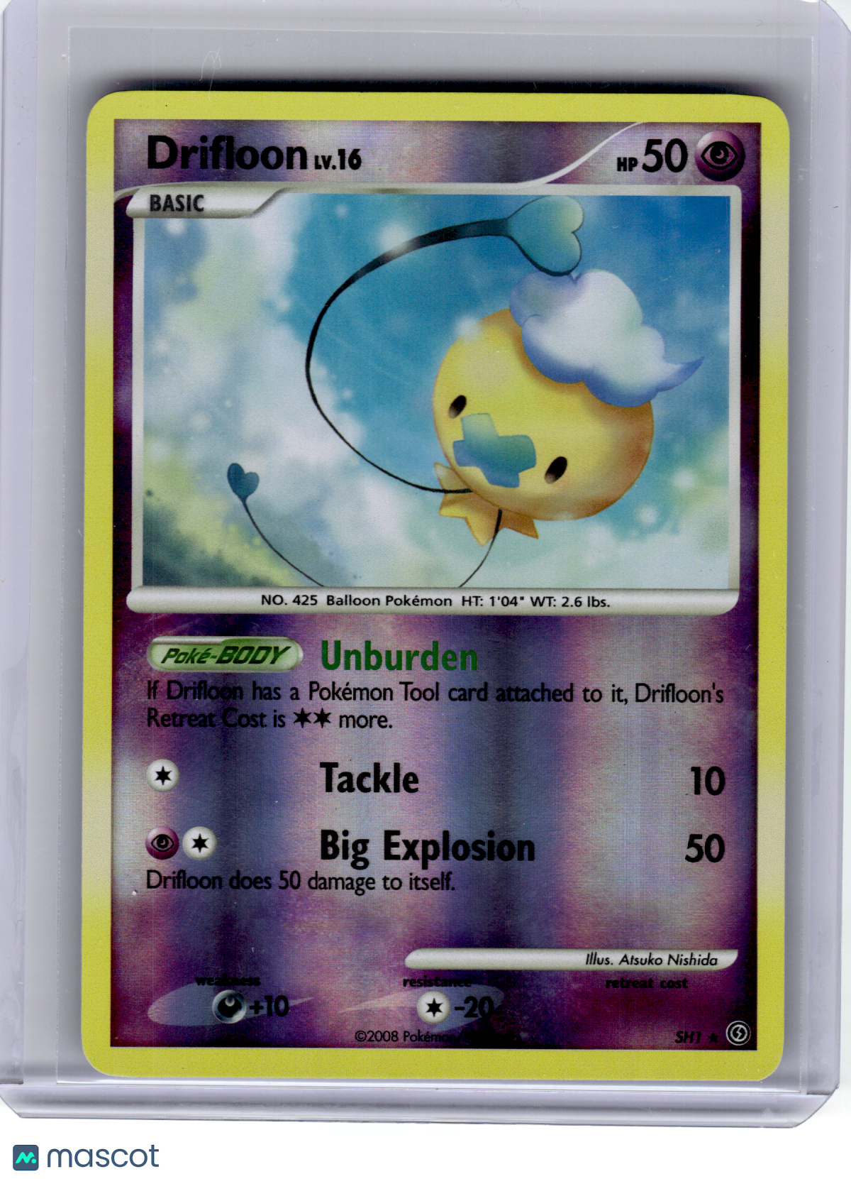 2008 Pokemon—Drifloon #SH1 Stormfront—Rare Reverse Holo [Lightly Played]