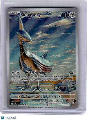 2024 Pokemon—Skarmory #209 Surging Sparks—Illustration Rare Holo