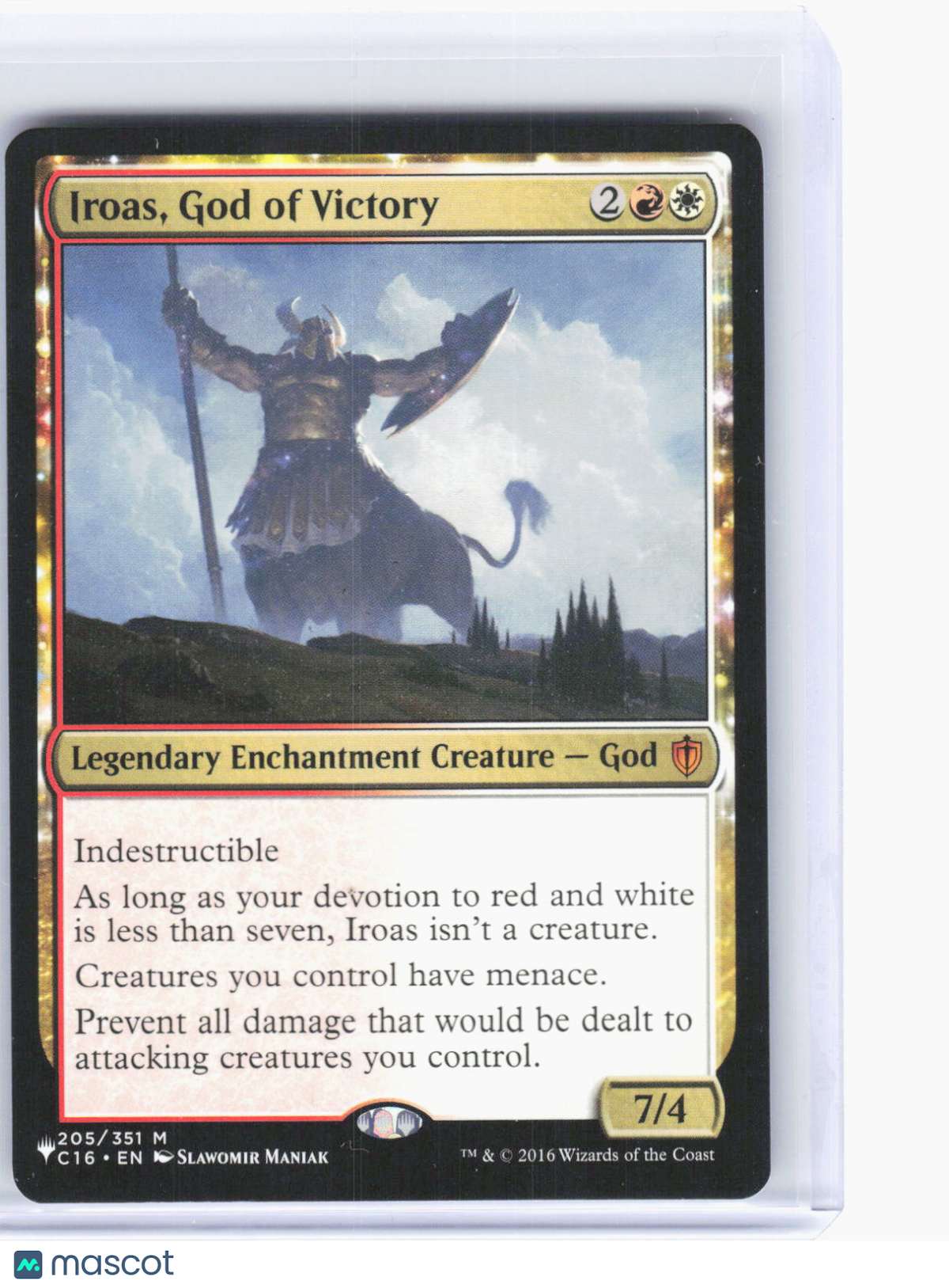 2020 Magic: The Gathering—Iroas, God of Victory #205/351 (LIST)—Mythic Non-Foil