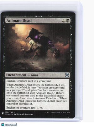 2020 Magic: The Gathering—Animate Dead #78 (LIST)—Uncommon Non-Foil (LP)