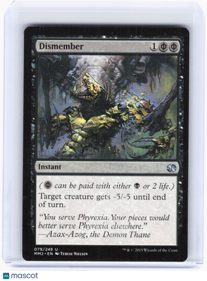 Magic: The Gathering—Dismember #277/306 Modern Masters 2015—Rare Non-Foil (MP)