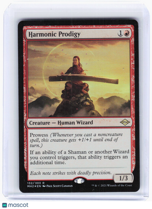 2021 Magic: The Gathering—Harmonic Prodigy #132 Modern Horizons 2—Rare Foil