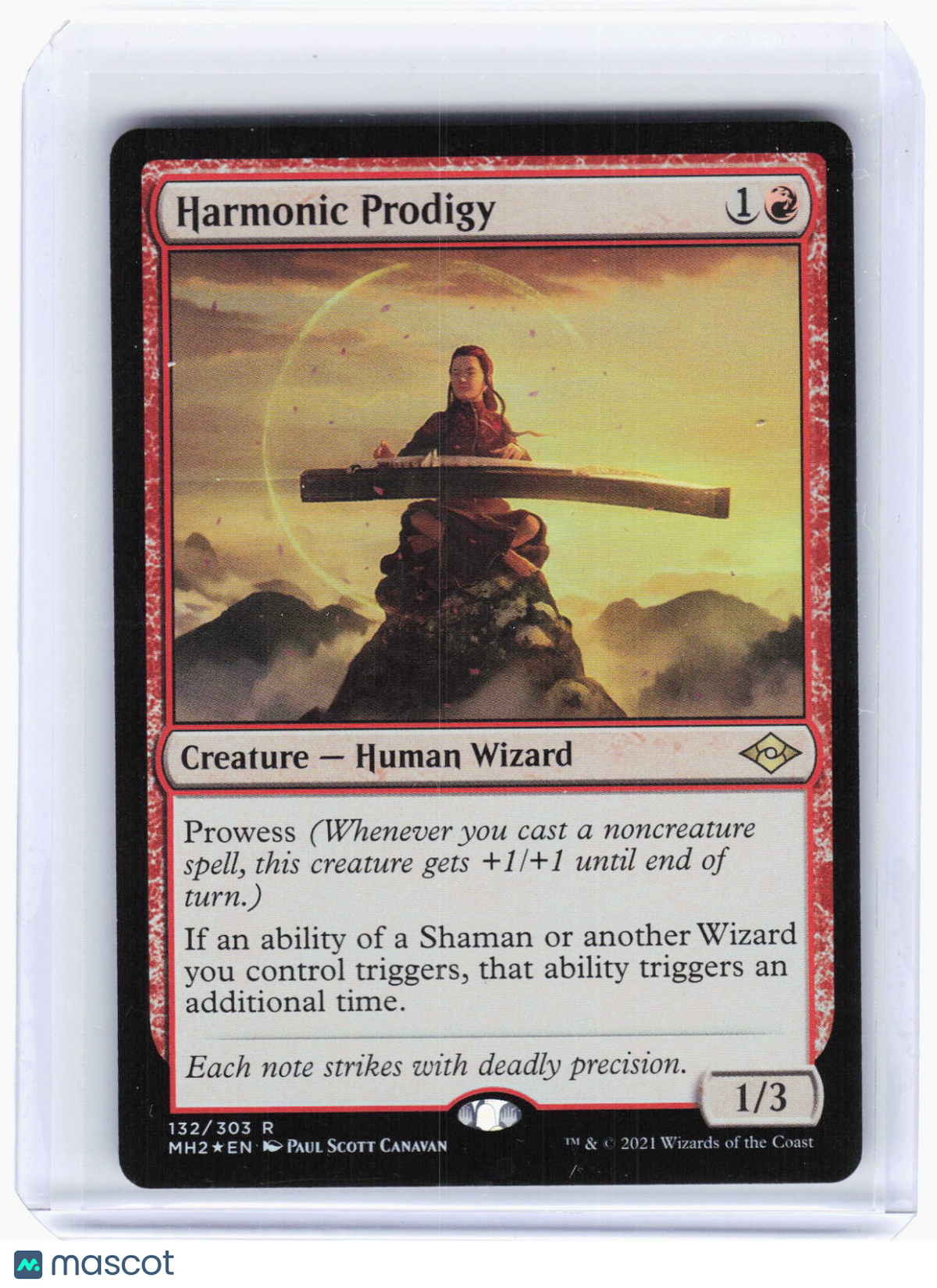 2021 Magic: The Gathering—Harmonic Prodigy #132 Modern Horizons 2—Rare Foil