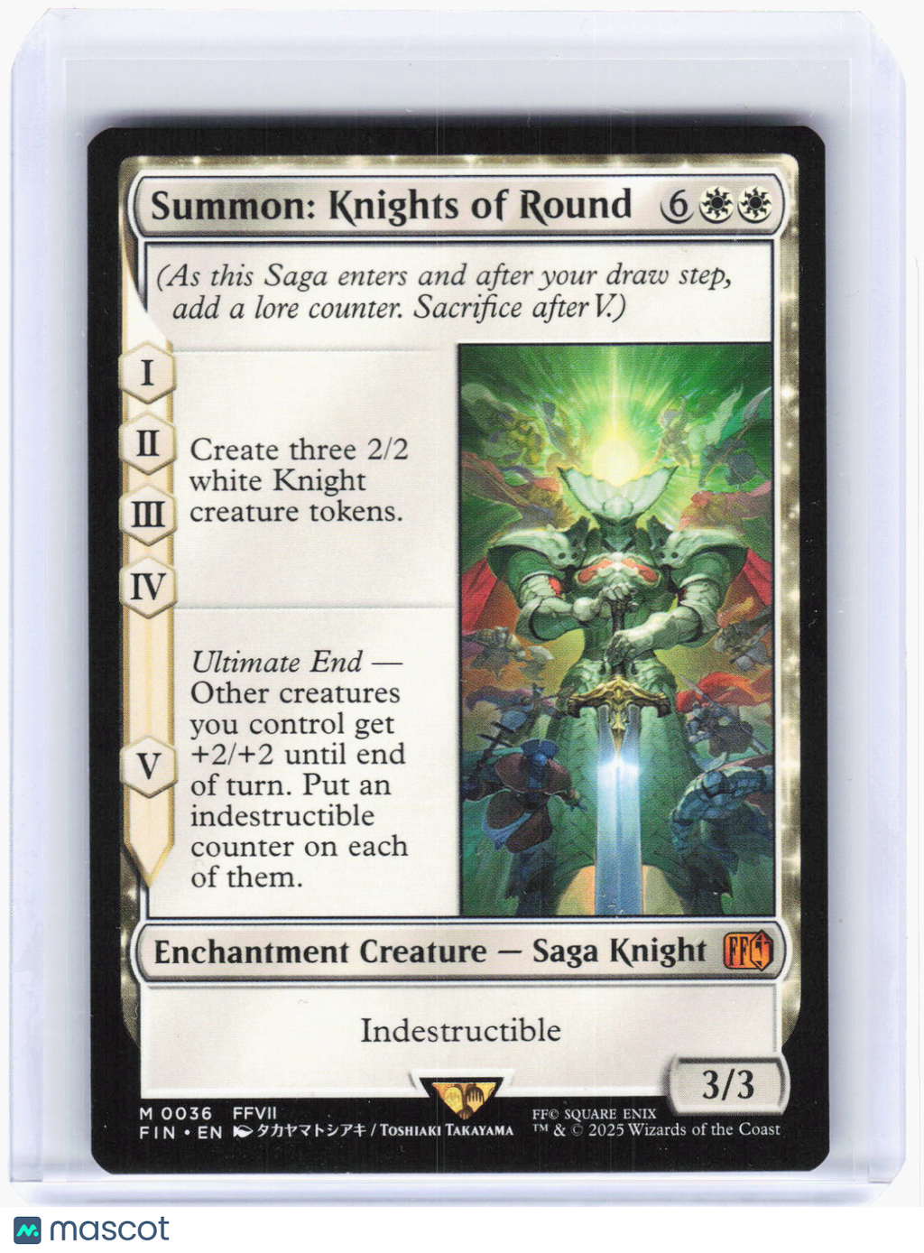 2025 Magic: The Gathering—Summon: Knights of Round #36 (FIN)—Mythic Non-Foil(LP)