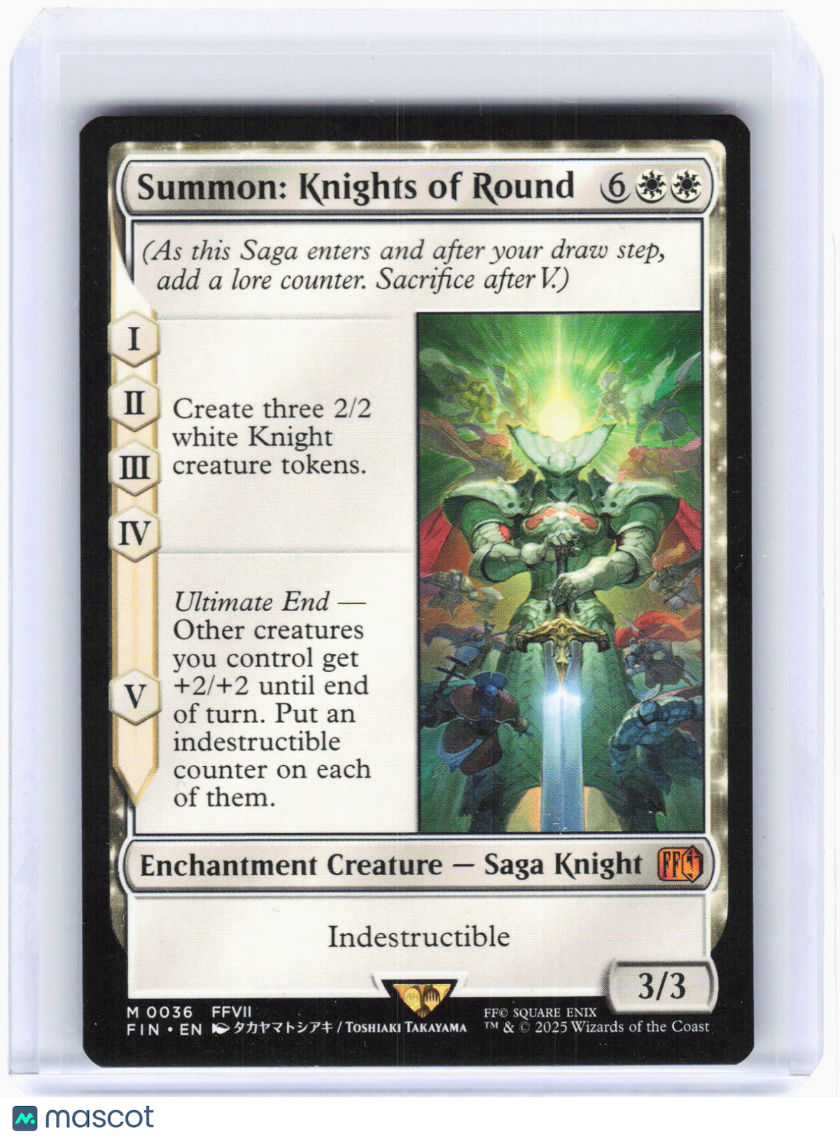 2025 Magic: The Gathering—Summon: Knights of Round #36 (FIN)—Mythic Non-Foil(LP)