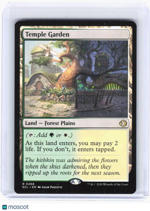 2026 Magic: The Gathering—Temple Garden #268 Lorwyn Eclipsed—Rare Non-Foil