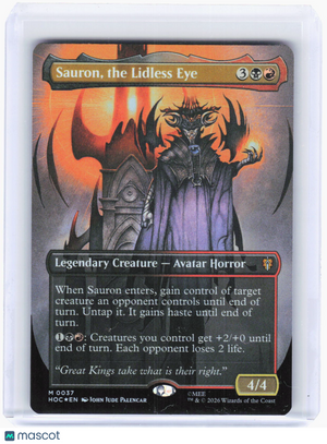 2026 Magic: The Gathering—Sauron, the Lidless Eye #37 (HOC)—Mythic Foil