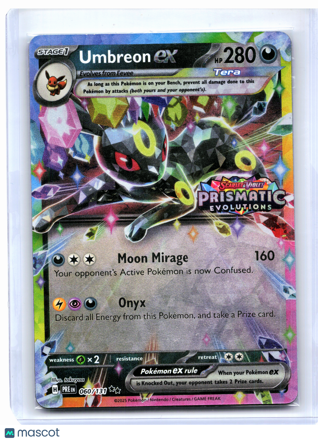 2025 Pokemon—Umbreon ex (Prismatic Evolutions Stamp) #060/131—Promo [Sealed]
