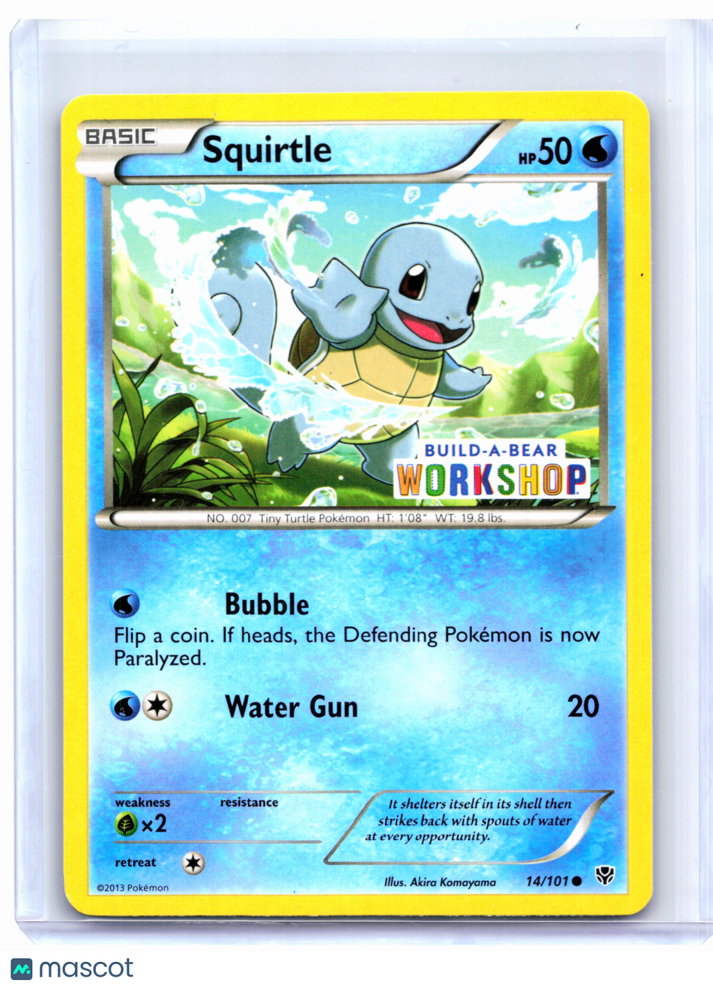 2015 Pokemon—Squirtle (Build-A-Bear Workshop) #14/101 MCAP—Promo Nonholo [LP]