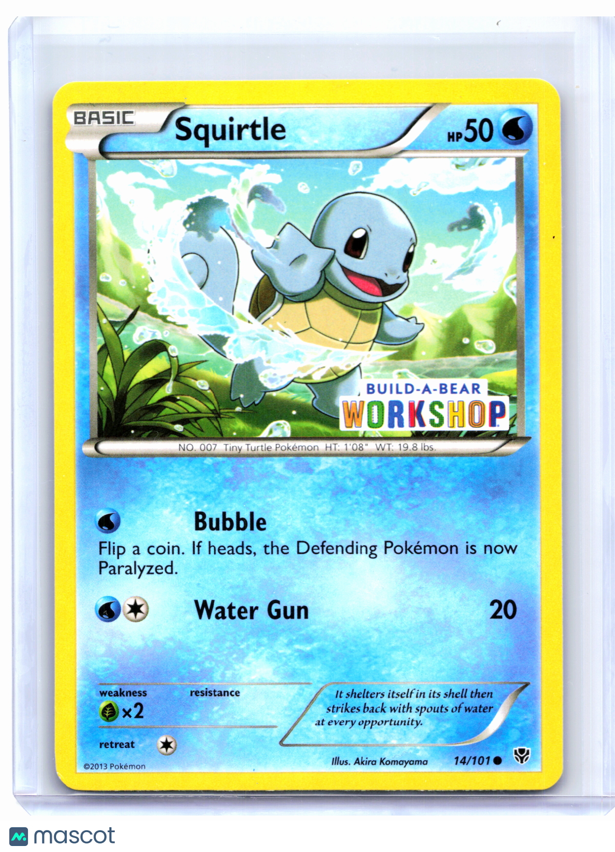 2015 Pokemon—Squirtle (Build-A-Bear Workshop) #14/101 MCAP—Promo Nonholo [LP]
