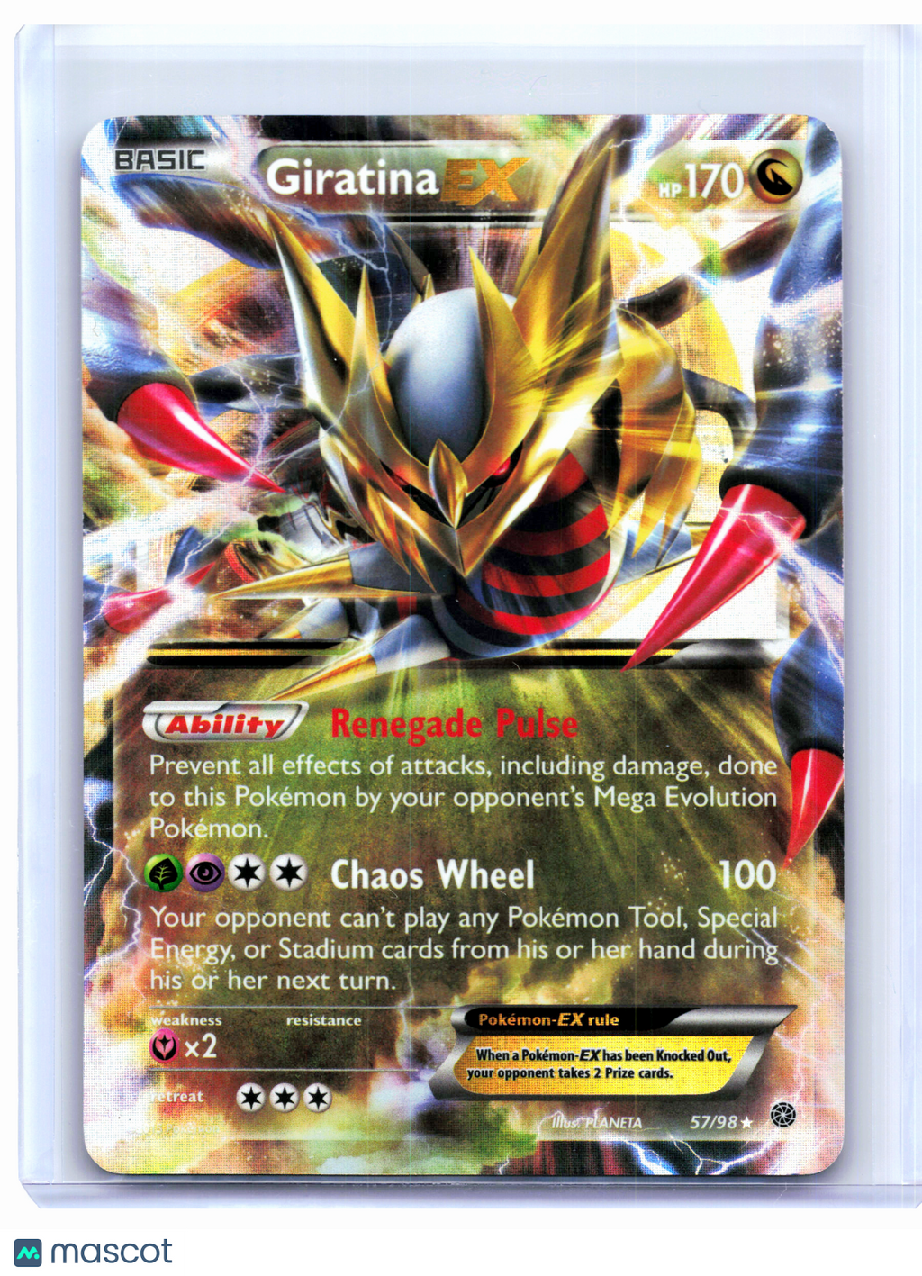 2015 Pokemon—Giratina EX #57/98 Ancient Origins—Ultra Rare Holo [MP]
