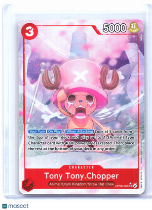 2024 One Piece—Tony Tony.Chopper (Alt Art) #OP08-007 Two Legends—Super Rare Foil